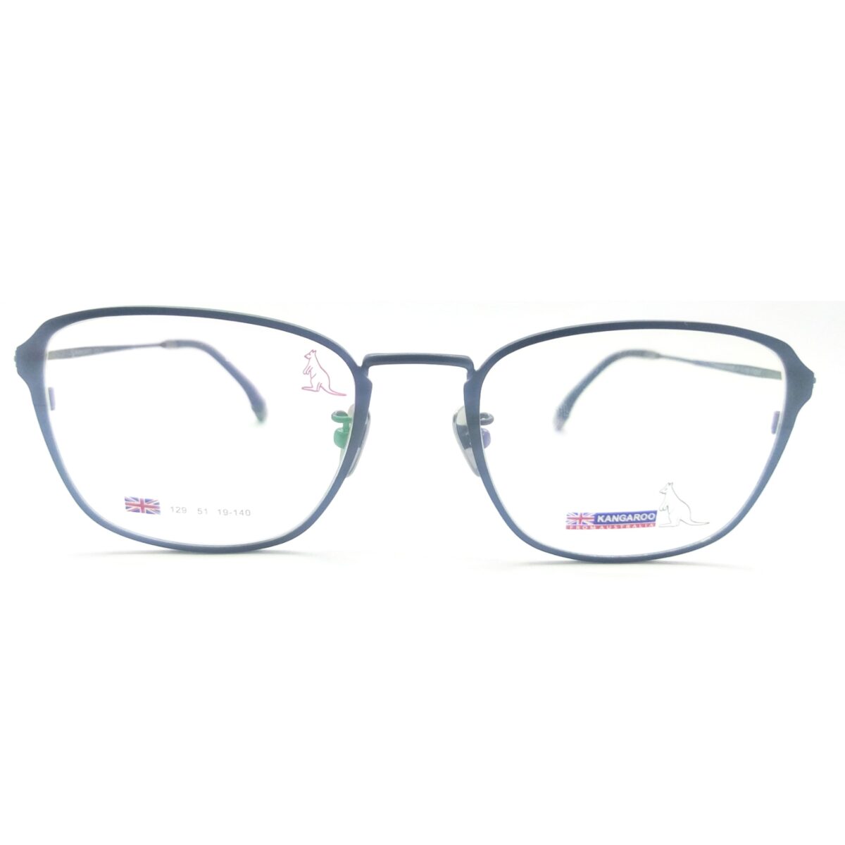 Kangaroo Black Metal Full-RIM Eyeglasses K129 - Image 2