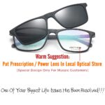 Grey Jack Rectangular TR90 Clip On Glasses 6036 C1 - Image 4