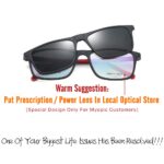 Grey Jack Rectangular TR90 Clip On Glasses 6036 C3 - Image 3
