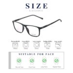Grey Jack Rectangular TR90 Clip On Glasses 6036 C1 - Image 5
